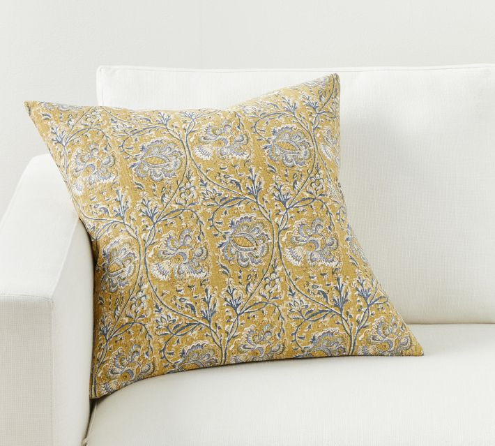 Carolle Floral Printed Pillow Cover | Pottery Barn (US)