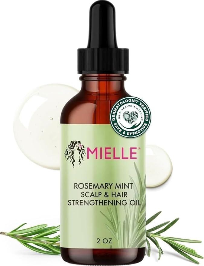 Mielle Organics Rosemary & Mint Hair Oil - Strengthening Biotin Oil Infused Frizzy & Damaged Hair... | Amazon (US)