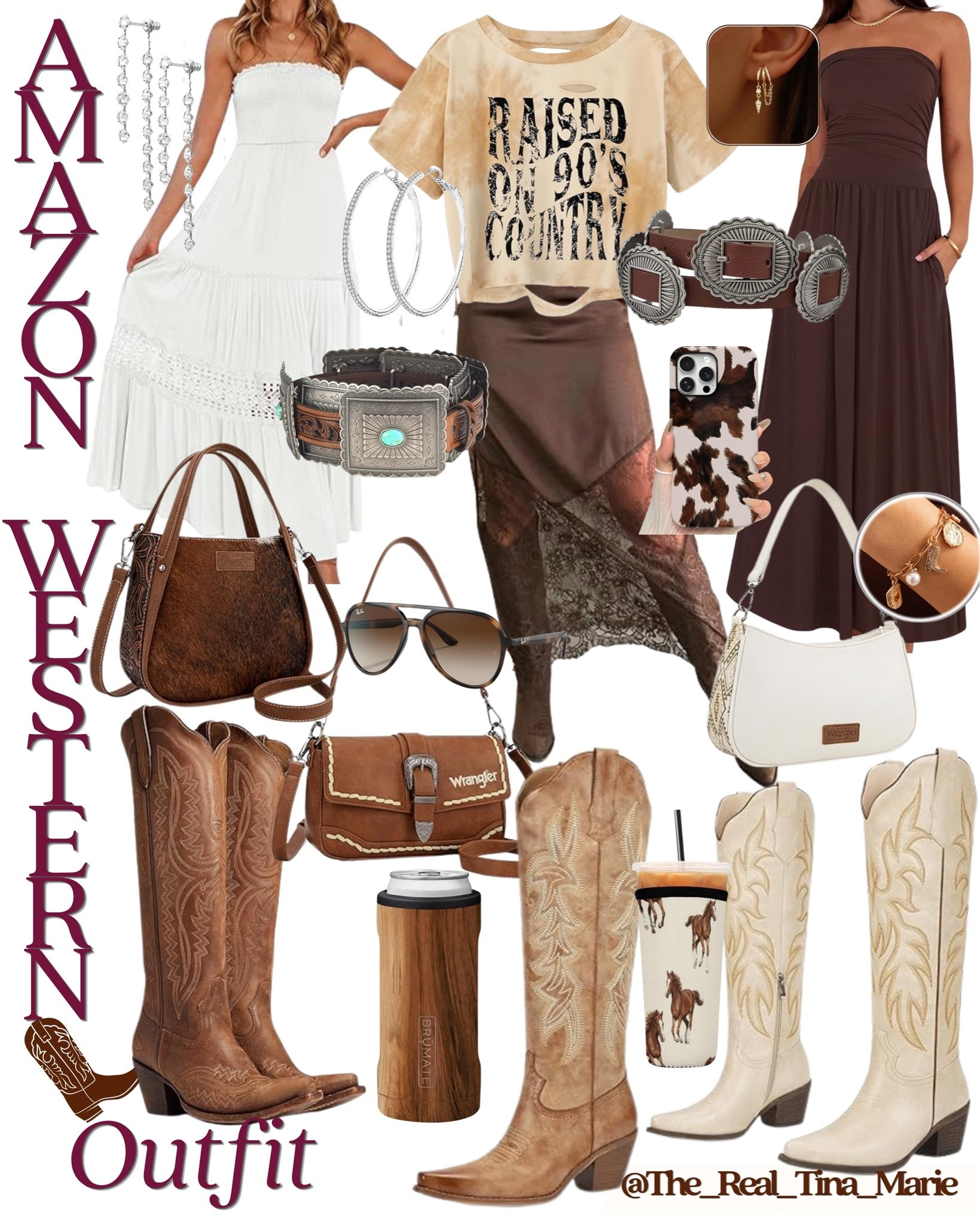 These western neutral styles 😍🤎👏🏼🤩
Some top rated favorites from Amazon for your next country concert look, rodeo or Nashville trip. 
Find it all on my LTK 🔗💞

#ConcertOutfit #WesternStyle #CowgirlChic #AmazonFavorites #WesternAesthetic
