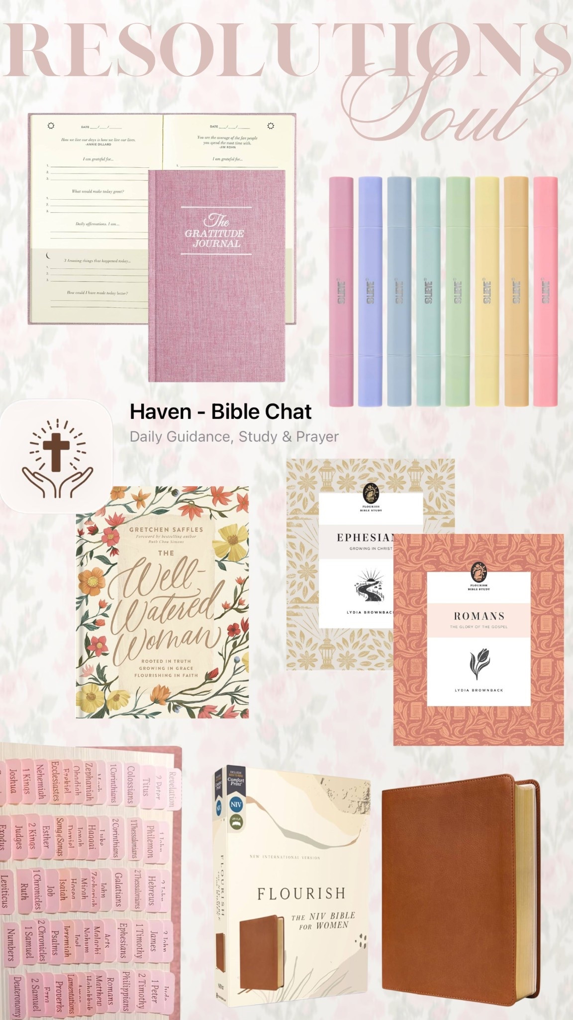 New Year’s goals for the SOUL 🤍 I’ve really enjoyed deepening my faith this past year. It’s improved my marriage and our family. 