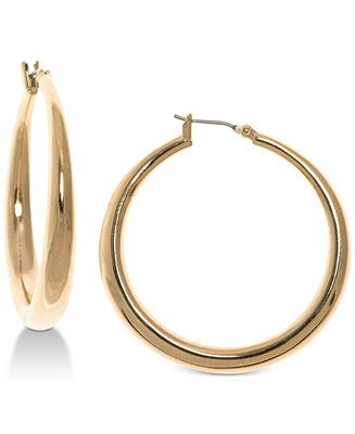 Lauren Ralph Lauren Gold-Tone Graduated Hoop Earrings  & Reviews - Earrings - Jewelry & Watches -... | Macys (US)