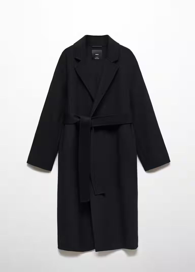 Belt handmade coat -  Women | Mango USA | MANGO (US)