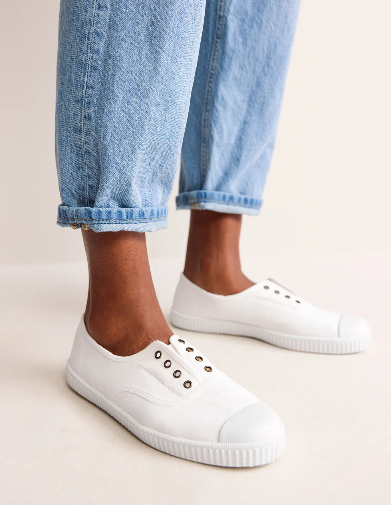 Laceless Canvas Plimsolls | Boden (UK & IE)