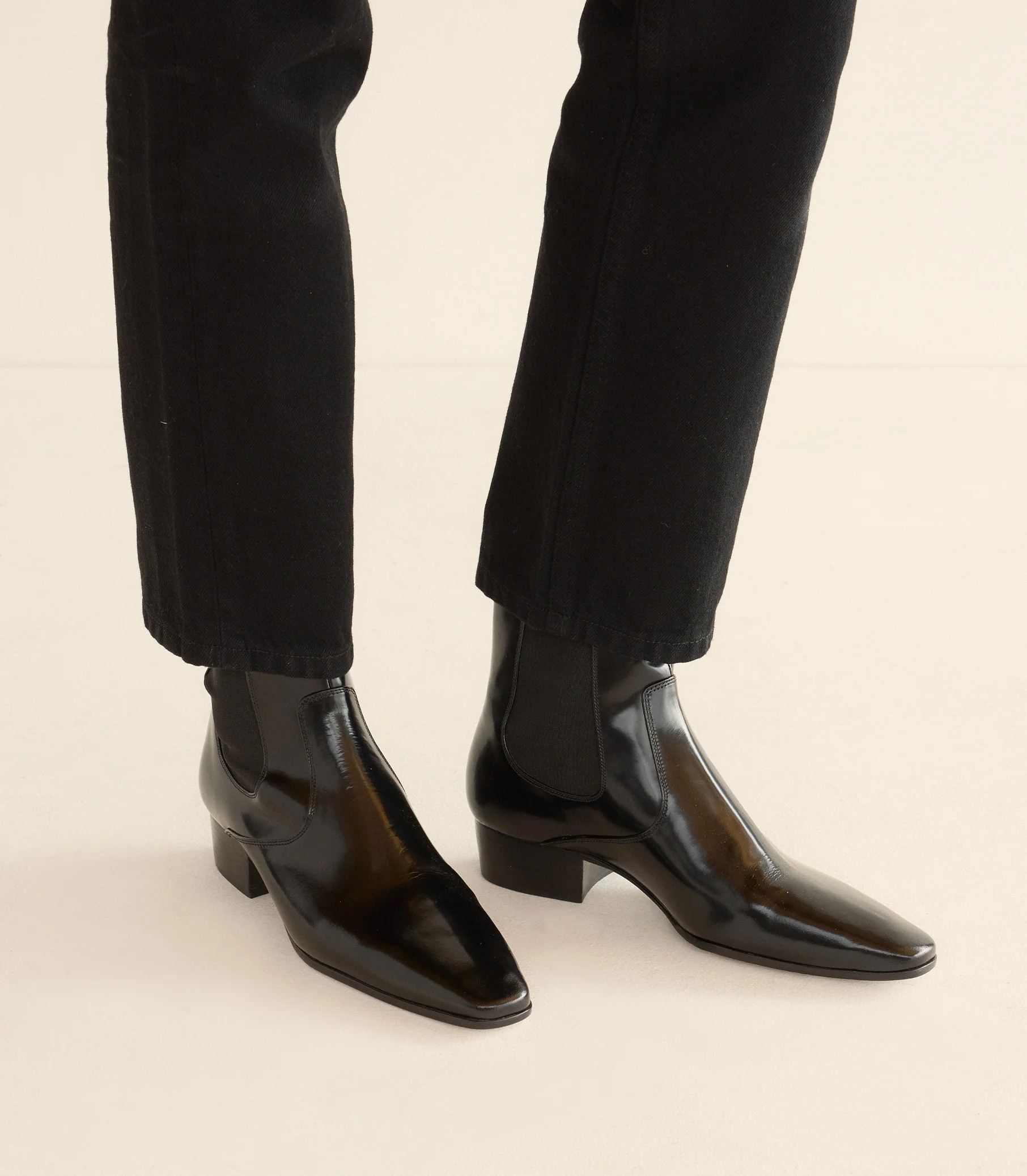 Normandy Boot - Black Box Calf | DÔEN | DOEN