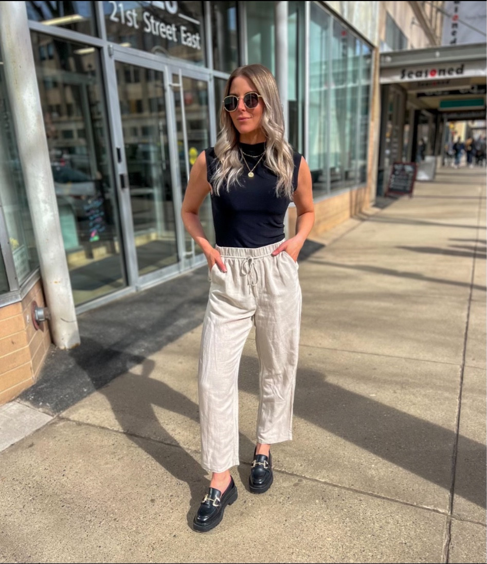 These linen pants are soft, comfortable, and versatile! The breathable fabric makes them the perfect staple in your summer wardrobe ☀️

#LTKfindsunder50 #LTKfindsunder100 #LTKSeasonal