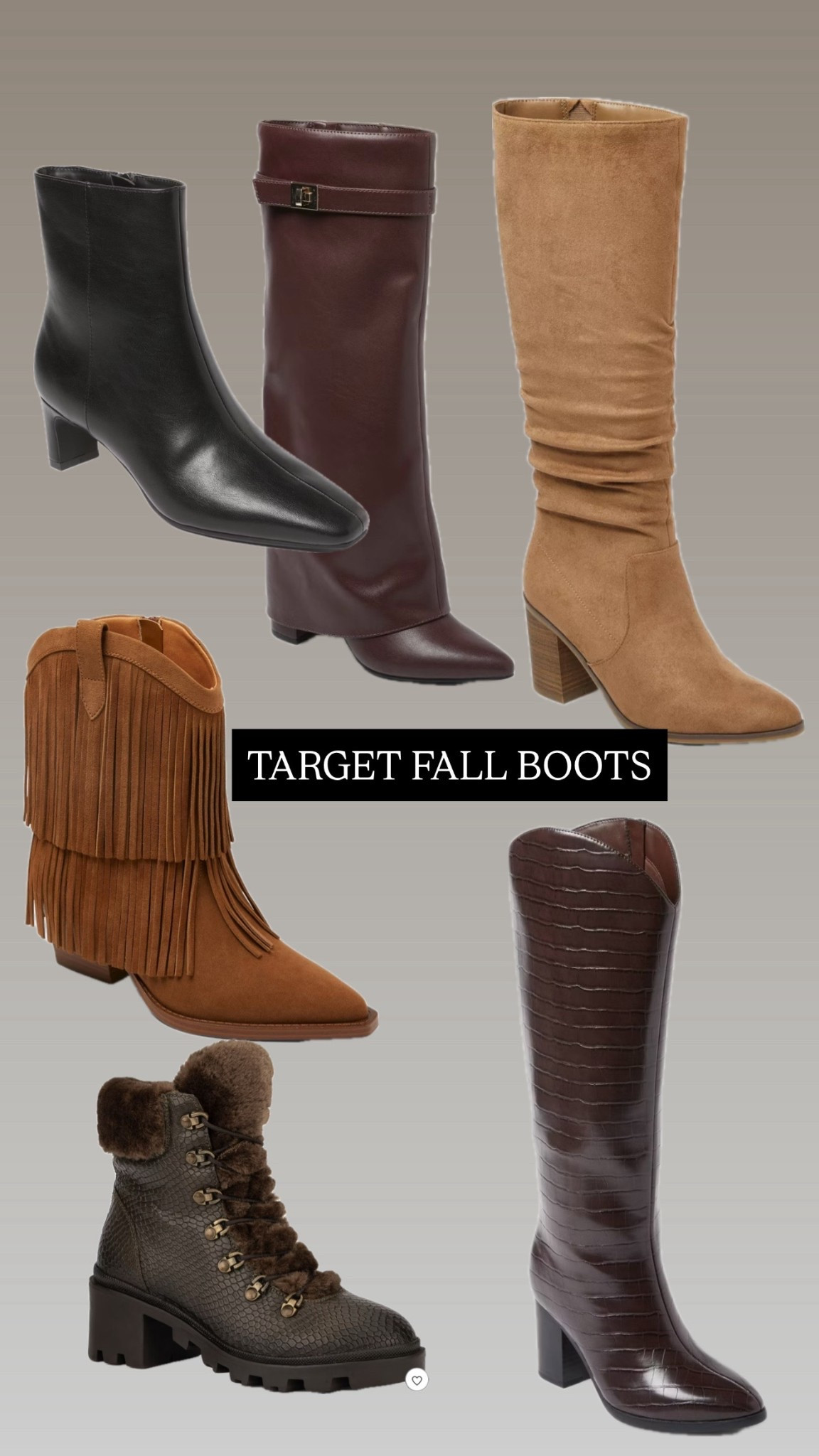 Affordable Fall boots at Target 

#LTKSeasonal #LTKFindsUnder100 #LTKFindsUnder50