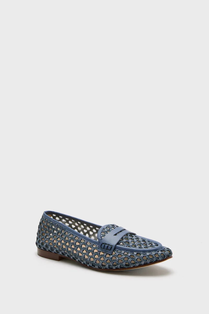 Blue Woven Rowan Loafers | Tuckernuck (US)