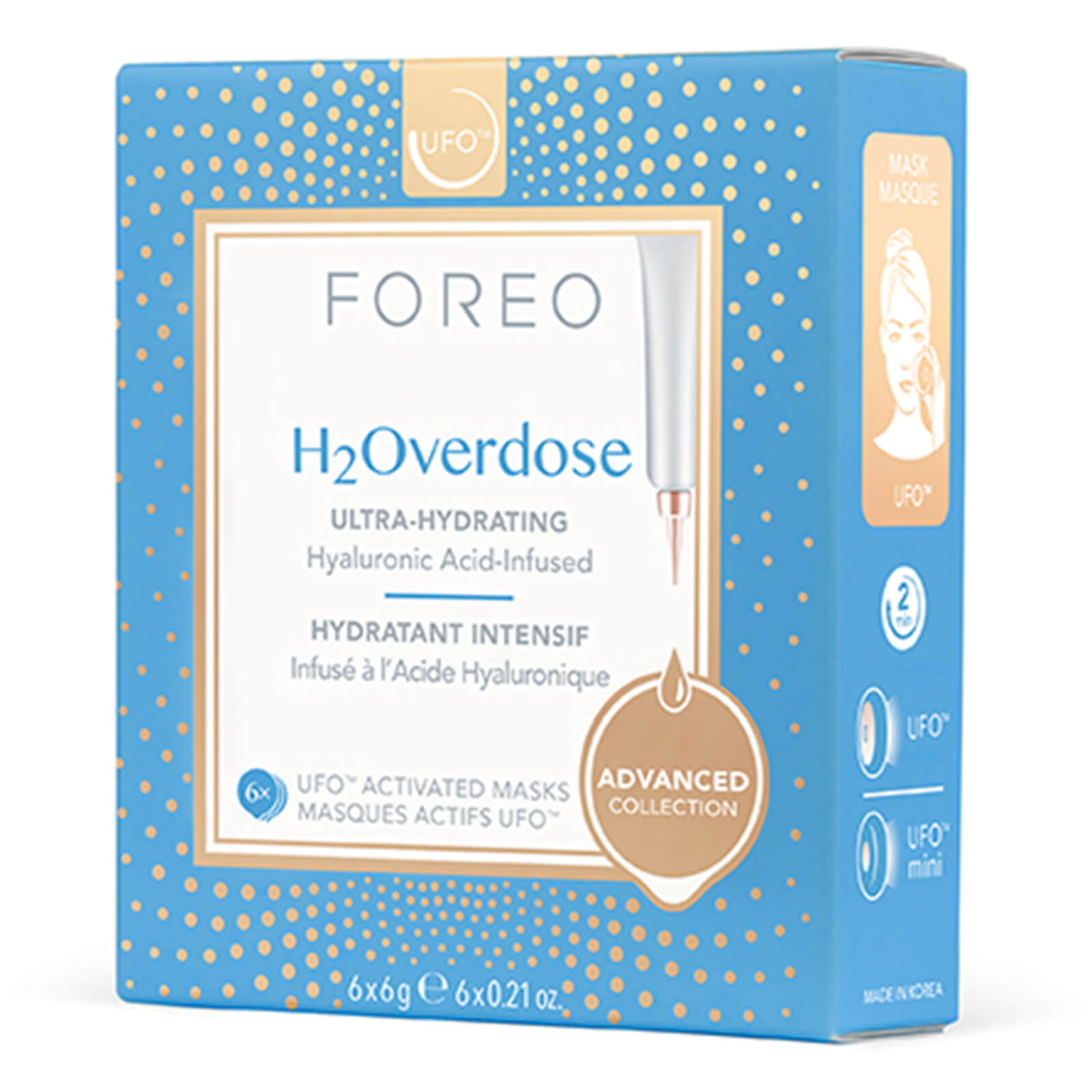 FOREO UFO Activated Masks - H2Overdose (6 Pack) | Look Fantastic (UK)