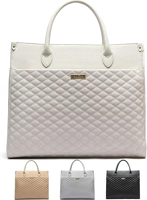 Monaco Tote Bag by Luli Bebe - Women's Designer Luxury Vegan Leather Tote Bag Large, Ladies Weeke... | Amazon (US)