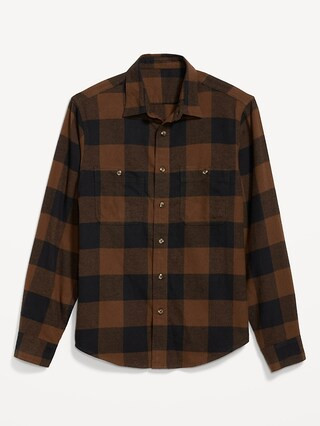Soft-Brushed Flannel Shacket for Men | Old Navy (US)