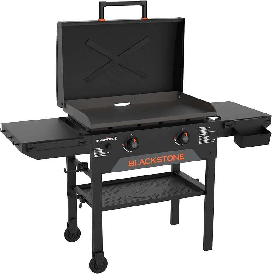 Blackstone 2287 Original 28” Omnivore Griddle with X-Braced Hood, Powder Coated Steel, Black | Amazon (US)