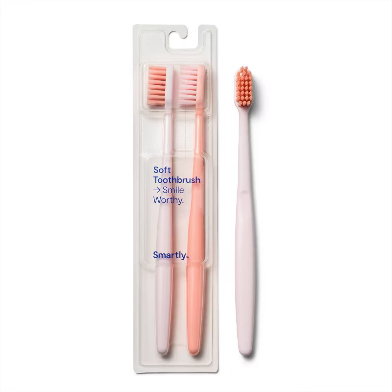 Manual Toothbrush - 2ct - Smartly™ | Target