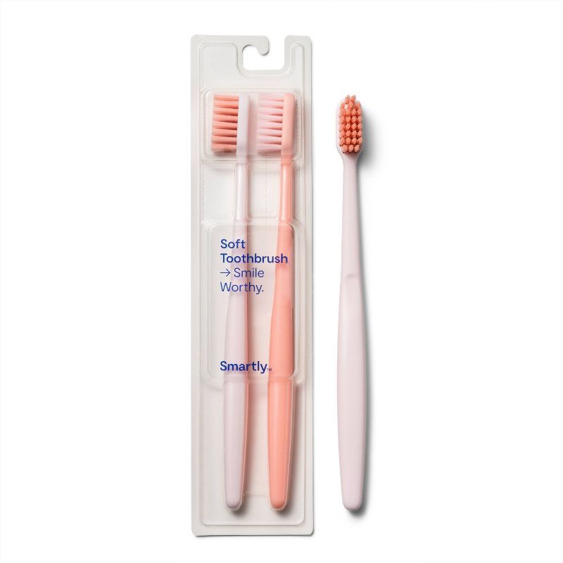Manual Toothbrush - 2ct - Smartly&#8482; | Target
