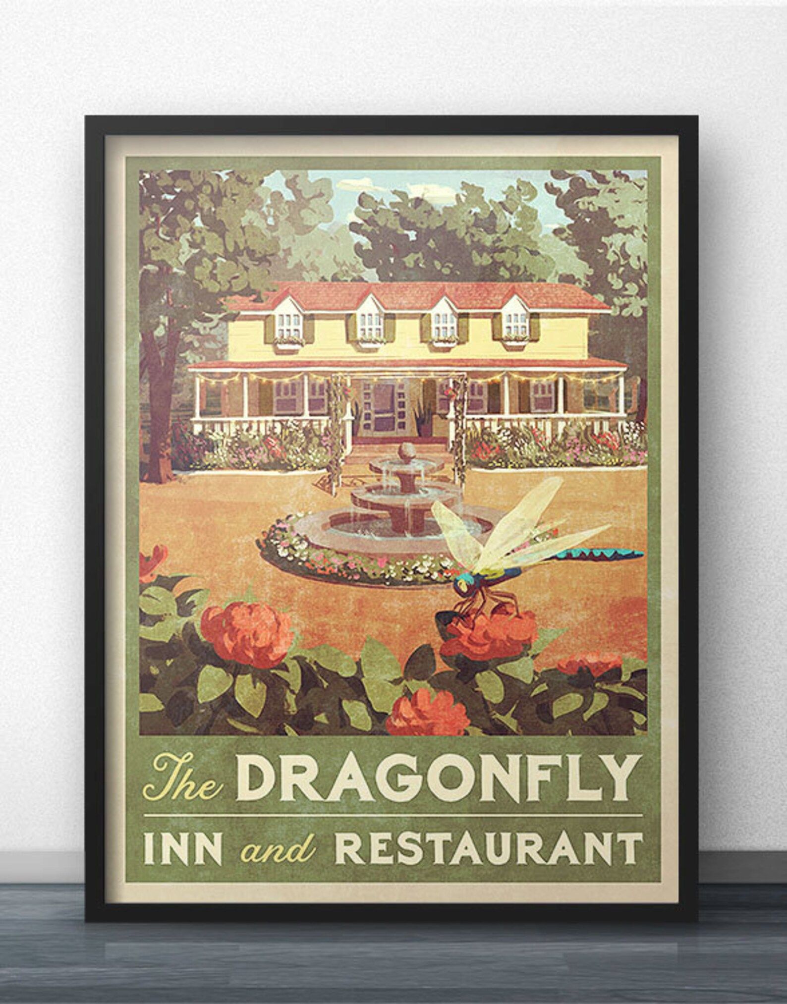 Read the full title
    Dragonfly Inn Vintage Poster - Inspired by Gilmore Girls | Etsy (US)