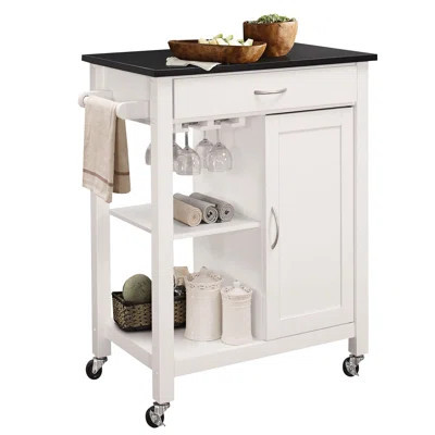 Kitchen Cart With 1 Cabinet | Wayfair North America