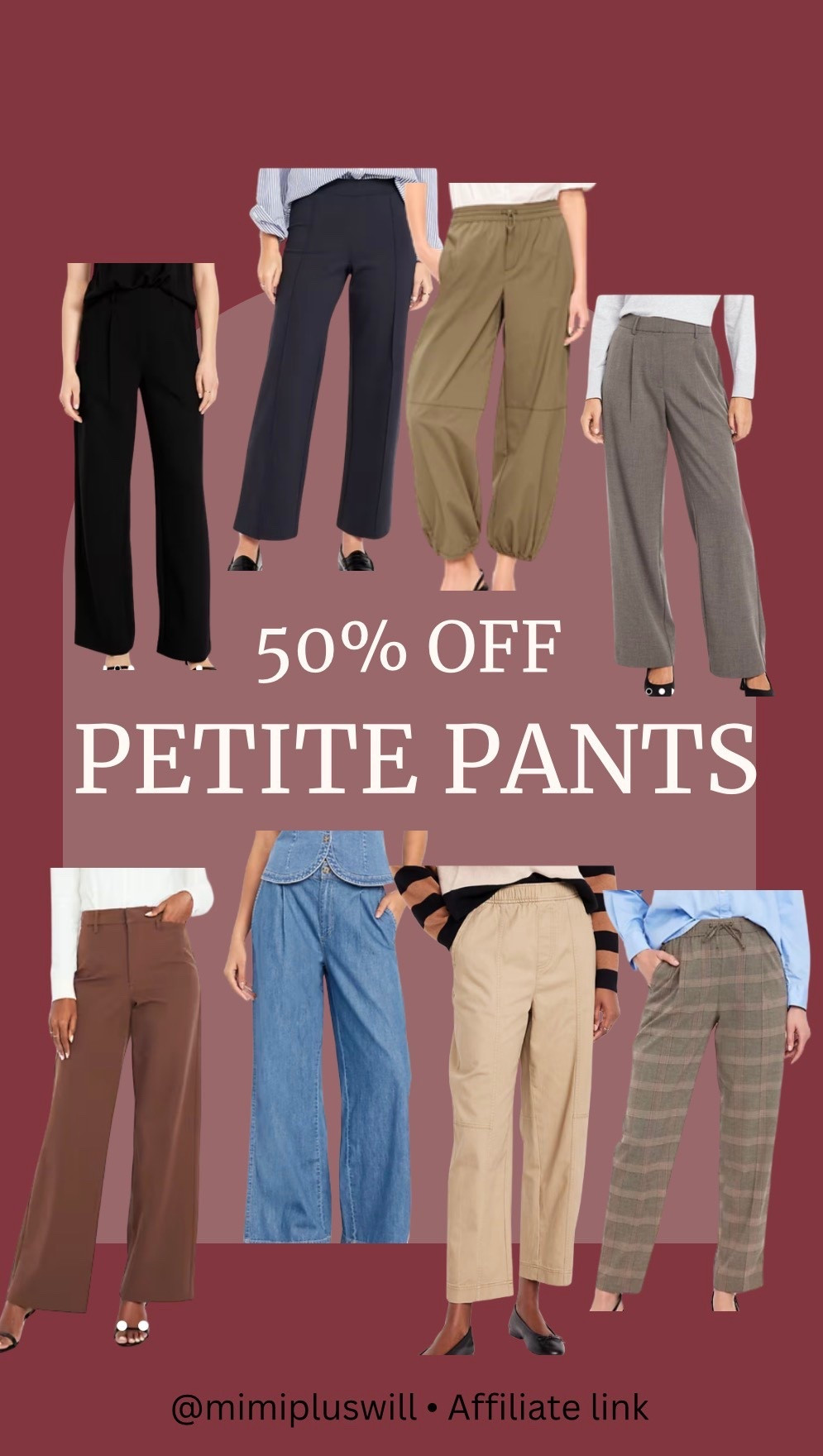 50% off petite pants at Old Navy! 

Petite | work wear | cold weather outfit | petite trousers | casual pant
Follow @mimipluswill for more! 

#LTKFindsUnder50 #LTKPetite #LTKWorkwear