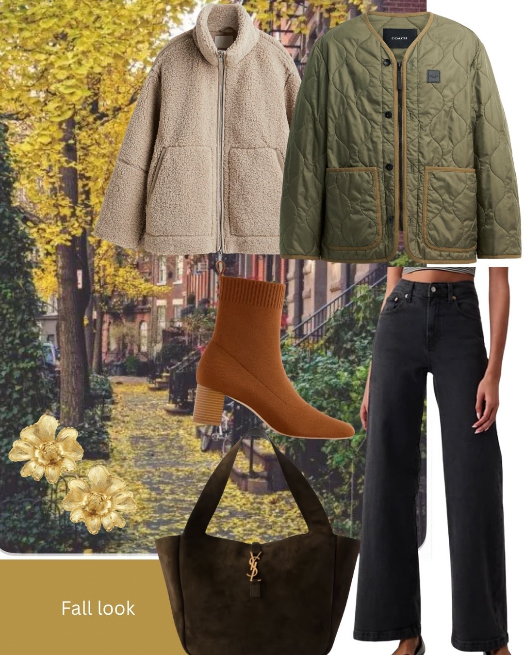 I’m always drawn to a quilted jacket, and give me a fuzzy sweater in cooler weather anywhere! A green and brown combo is one of my favorite color combinations - perhaps because I do well with earth tones, but I just love them together. 

#LTKSeasonal #LTKShoeCrush #LTKItBag