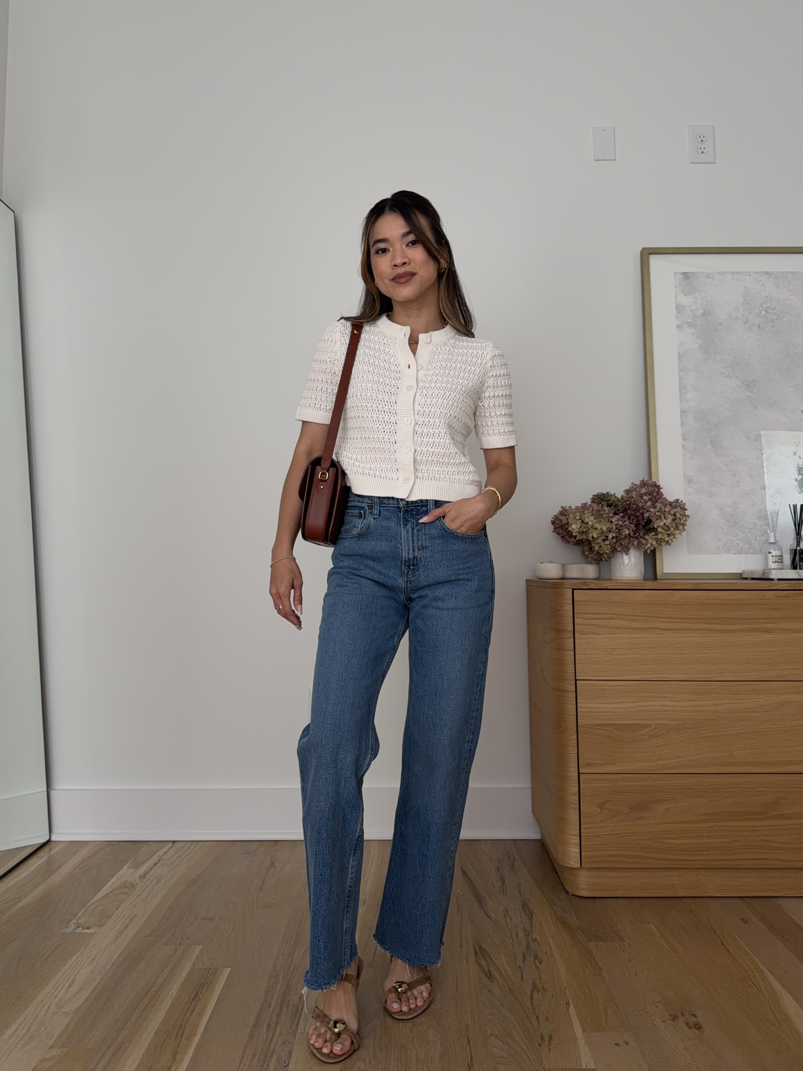 Sizing info:
•white knit top size XS 
•jeans size 23 extra short

petite fashion, get dressed with me, outfit inspiration, ootd, nashville outfit, Nashville influencer, petite style, vacation style, casual outfits, mom style, petite pants, spring outfits, spring outfit info, spring pants, spring outfit idea, spring top, spring bag, spring tank, spring shoes, knit tee, spring jeans, jeans, denim, lightwash jeans, abercrombie jeans  
@abercrombie 
 

#LTKPetite #LTKootd #LTKSeasonal
