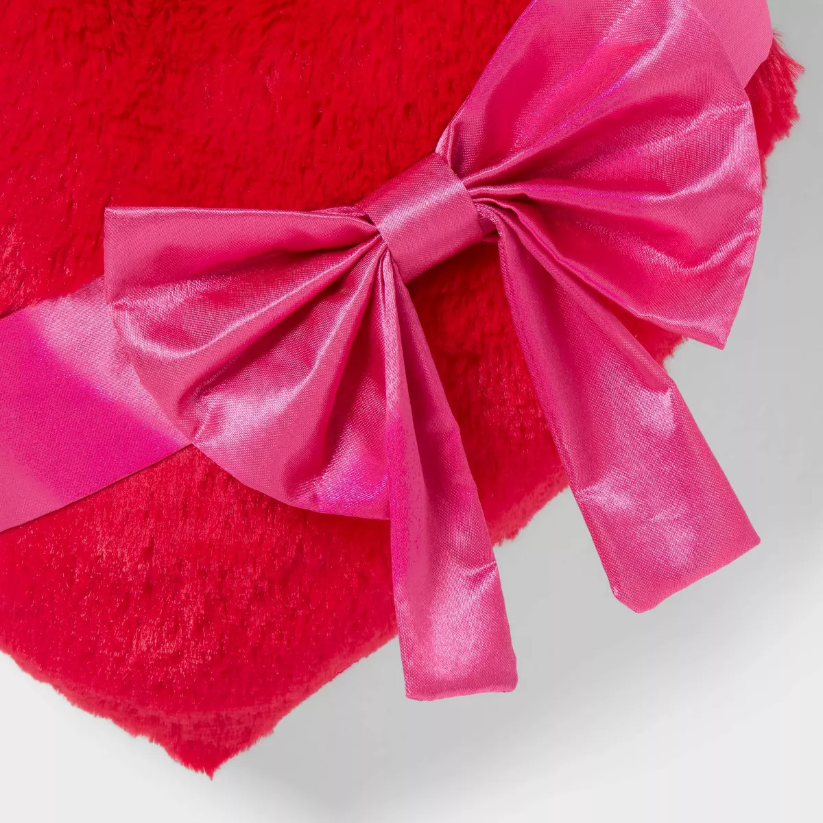 Valentine's Day Small Giftable Heart Pillow with Bow White - Spritz™ | Target