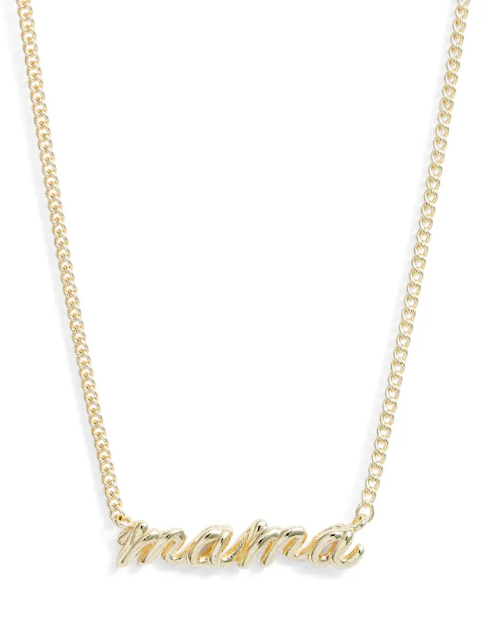 Mama Script Pendant Necklace | Nordstrom