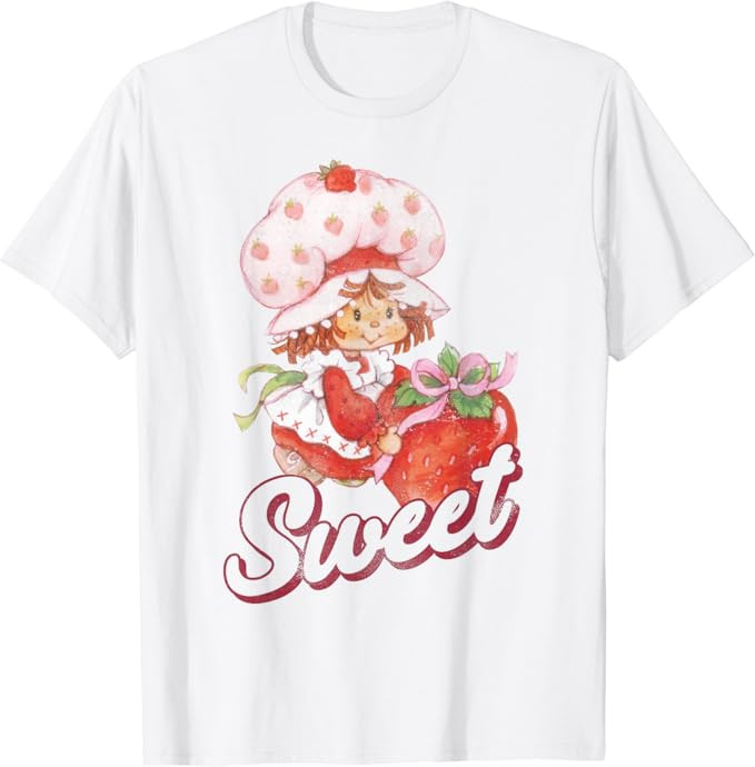 Strawberry Shortcake Vintage Sweet Portrait T-Shirt | Amazon (US)