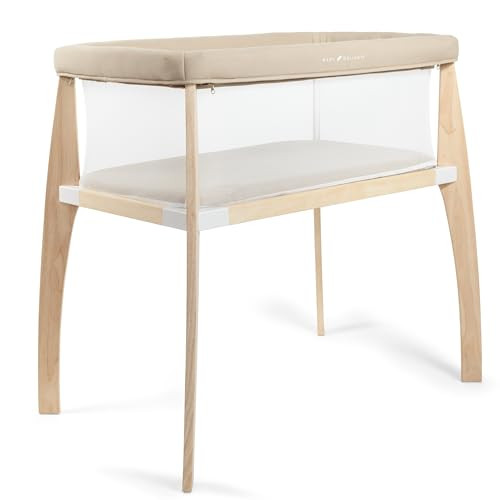Baby Delight Heirloom Willow Wooden Bassinet | Bedside Sleeper & Baby Bassinet | 100% GOTS Certified Organic Cotton Fabric | Organic Oat | Amazon (US)
