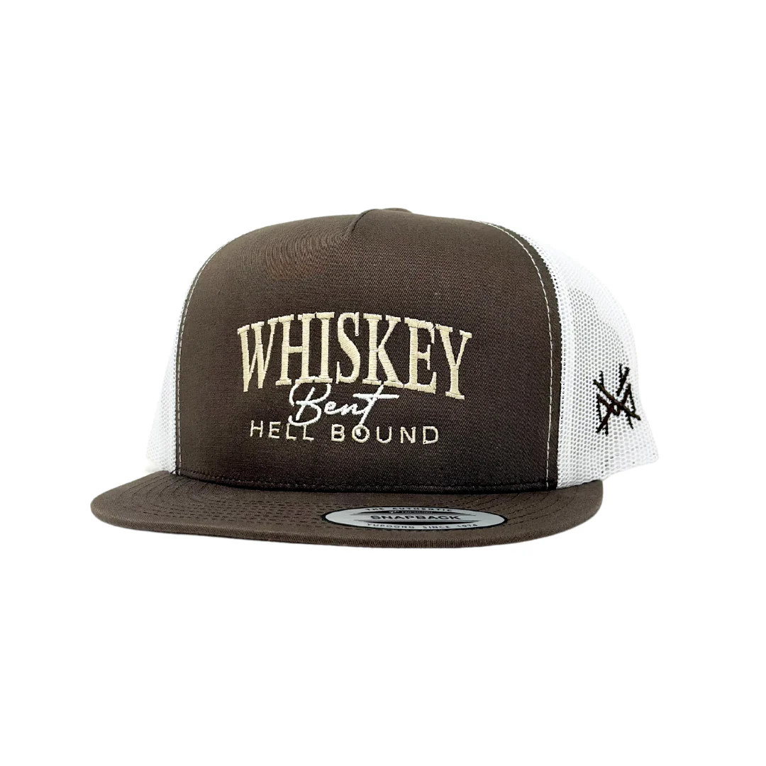 MHC Whiskey Bent and Hell Bound Trucker Hat | The Mad Hatter Company