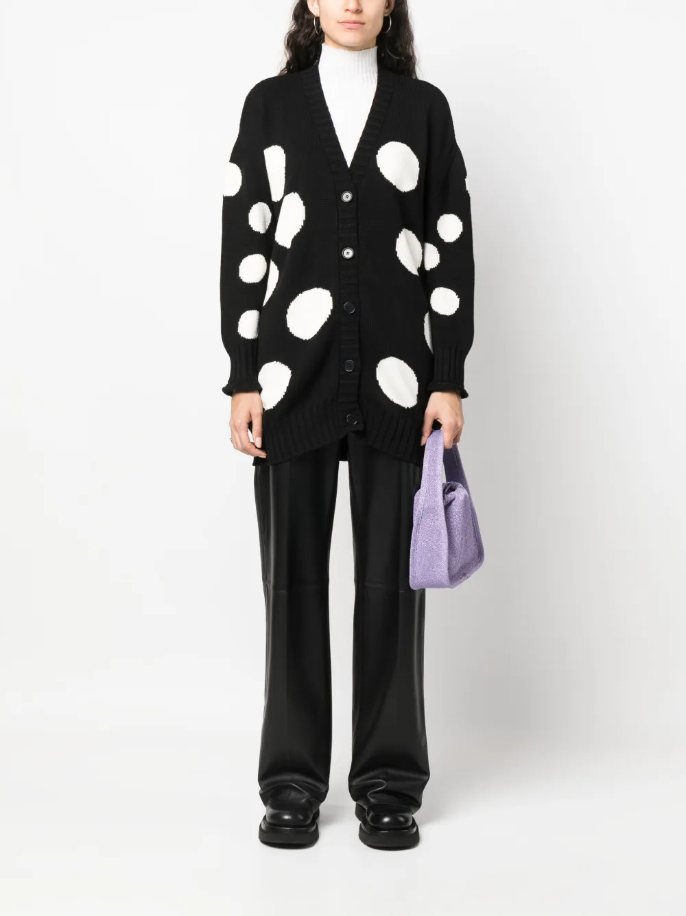 MSGM polka-dot Cotton Cardigan - Farfetch | Farfetch Global