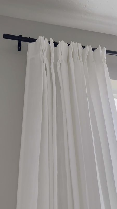 The best affordable pinch pleat curtains!

White semi sheer + black rod + black hooks all from Amazon! There’s also a blackout version!

Curtains, pinch pleat curtains, white curtains, window treatments, home design, home decor, decor deals

#LTKsalealert #LTKVideo #LTKhome