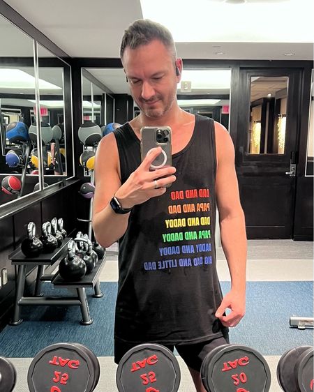 It’s almost Pride month and debuting our two dads tank! 🏳️‍🌈 

#LTKFitness #LTKMens #LTKFindsUnder50