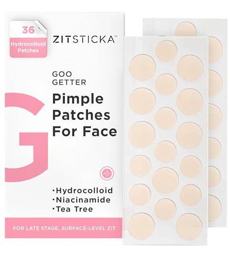 ZitSticka Pimple Patches for Face and Body, Hydrocolloid Patches to Cover Zits, Acne Patches or Zit Spot Stickers, Body Patch (GOO GETTER 36 Pack) | Amazon (US)