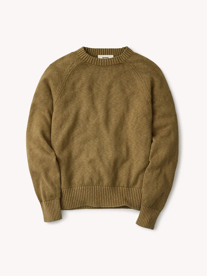 Sepia Brown Seafarer Traveler Cotton Crew | Buck Mason | Buck Mason
