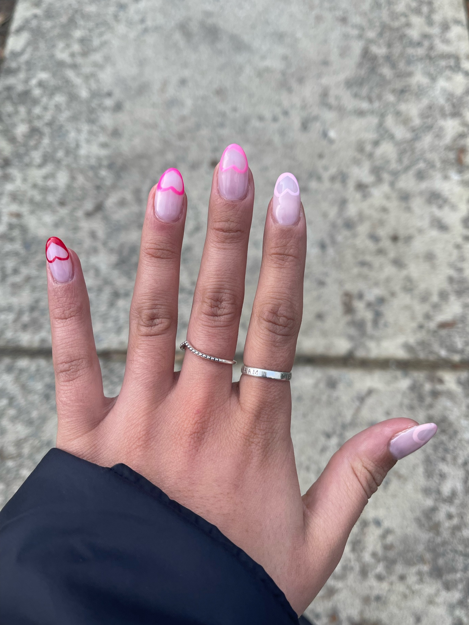 Inspo for your February / Valentines nails 💅🏽❤️💗❣️💌💟💒 These are acrylics on my nails! #LTKfashion #LTKnails #nailinspo #nailsinspo #nailswithhearts #heartsonnails #bows #valentinesday #valentinesdaynails #aestheticnails 

#LTKstyletip