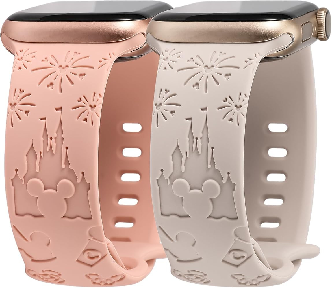 2 Packs Cartoon Bands Compatible with Apple Watch Bands 38mm 40mm 41mm 42mm 44mm 45mm 46mm 49mm W... | Amazon (US)