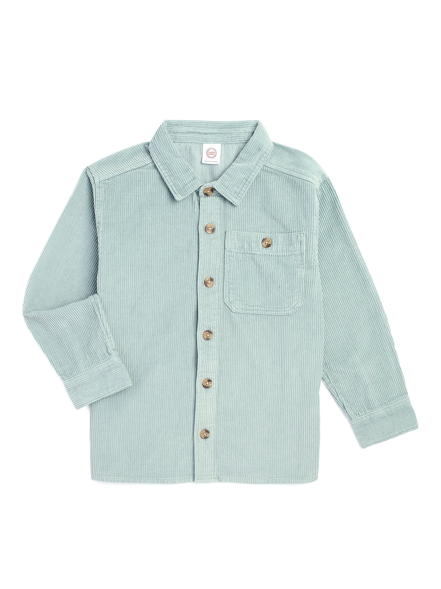 Wonder Nation Boys’ Cord Shacket, Sizes 4-18 & Husky | Walmart (US)