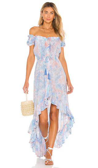 Riviera Dress in Blue, Aqua & Peach Smoke | Revolve Clothing (Global)