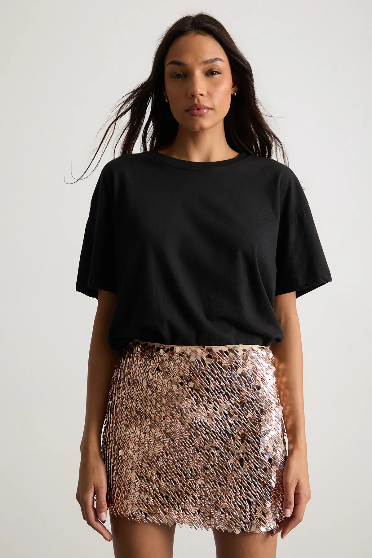 Multi Sequin Mini Skirt | Boohoo.com (UK & IE)