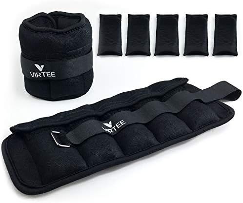 Virtee Adjustable Ankle Weights for Women Men Kids, Wrist Weight Set 1-5 lbs (1 Pair) with Remova... | Amazon (US)