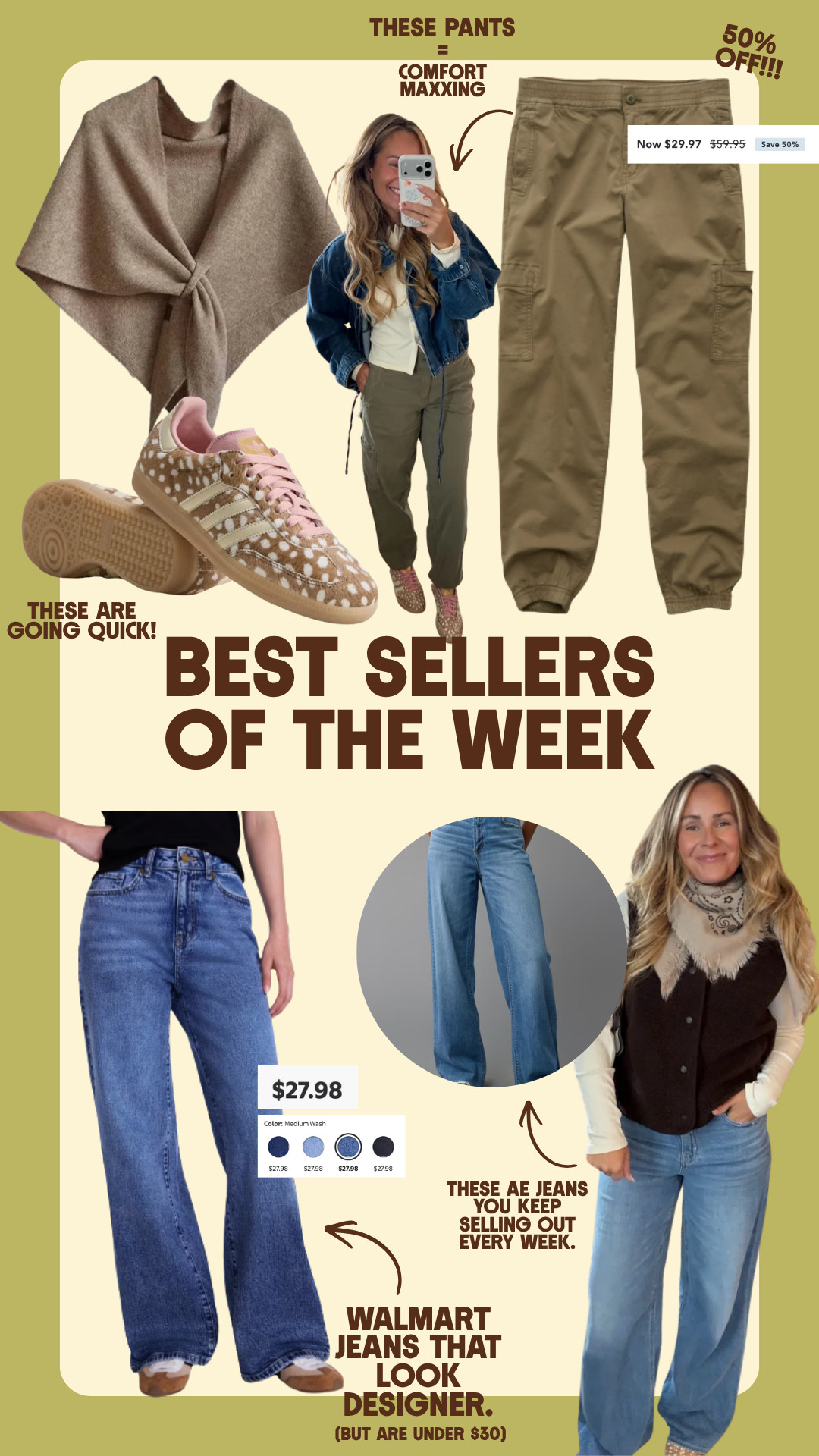 Best sellers of the week... these are good ones that won't last!!  

 #LTKootd #LTKSeasonal #LTKSaleAlert