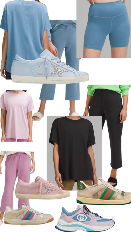 #lululemon #gucci #goldengoose #sneakers #carpoolmom #schooldropoff #carpoolmom #summer #summermom #lululemonpants #puttogetheroutfit

I love these looks because they are easy and comfortable and I feel put together!! 