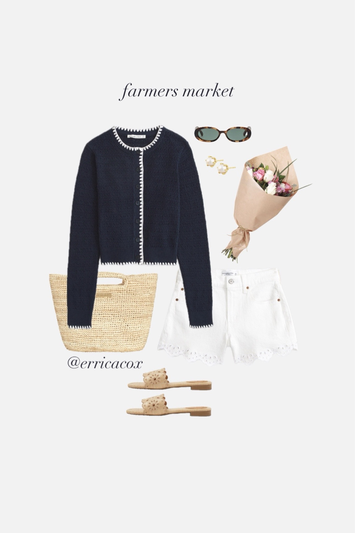 Farmers market outfit inspo! 🌷🧺