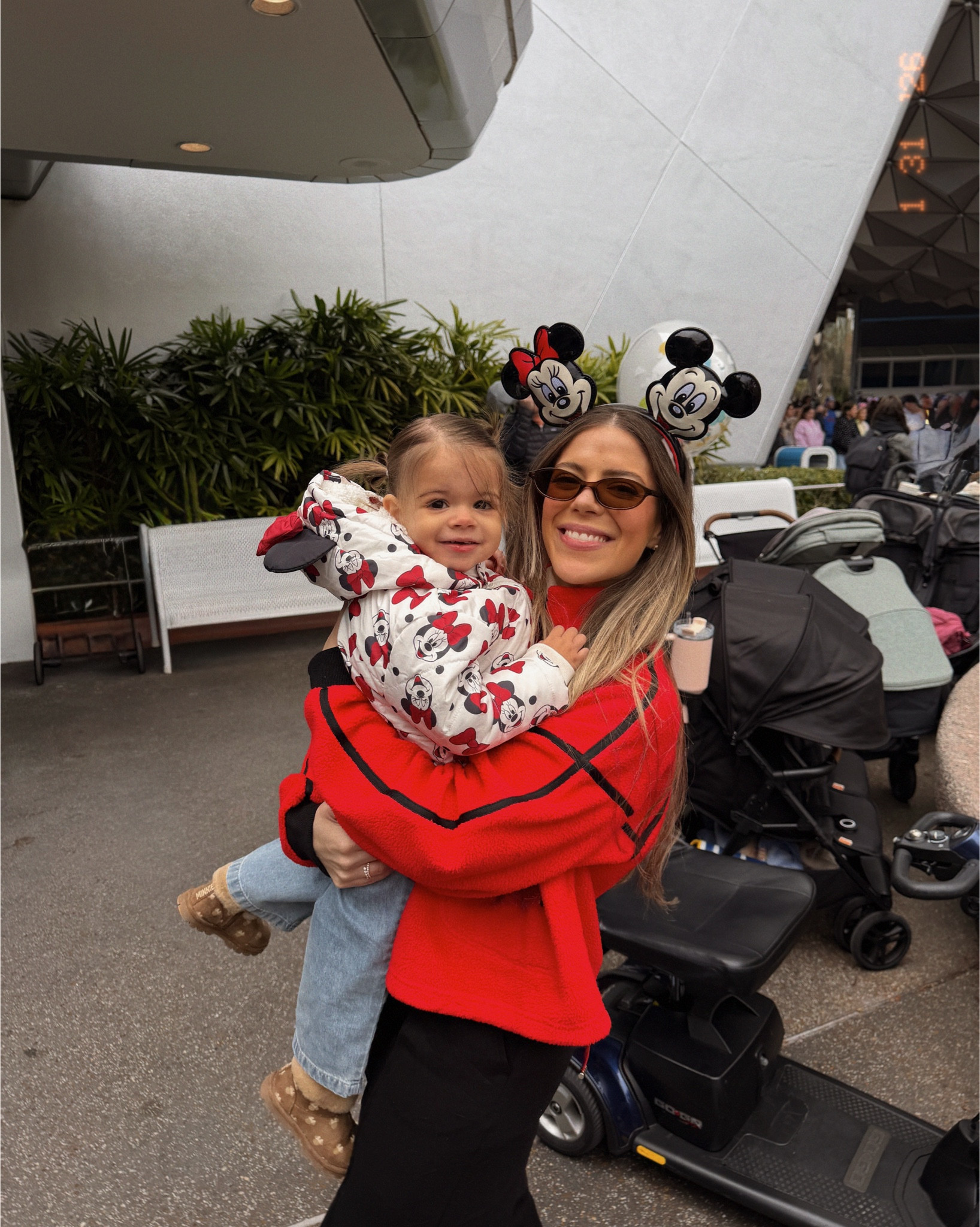 Our disney outfits for 20° weather ❤️🐭✨ my sweater is a medium and thermal sweatpants are medium  

#LTKootd #LTKValentine #LTKSeasonal