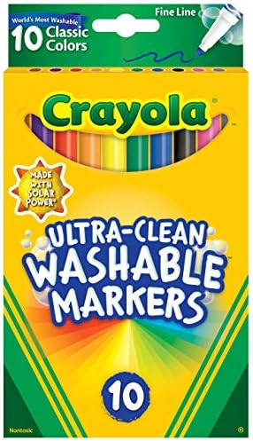 Crayola Ultra-Clean Washable Markers, Fine Line | Amazon (US)