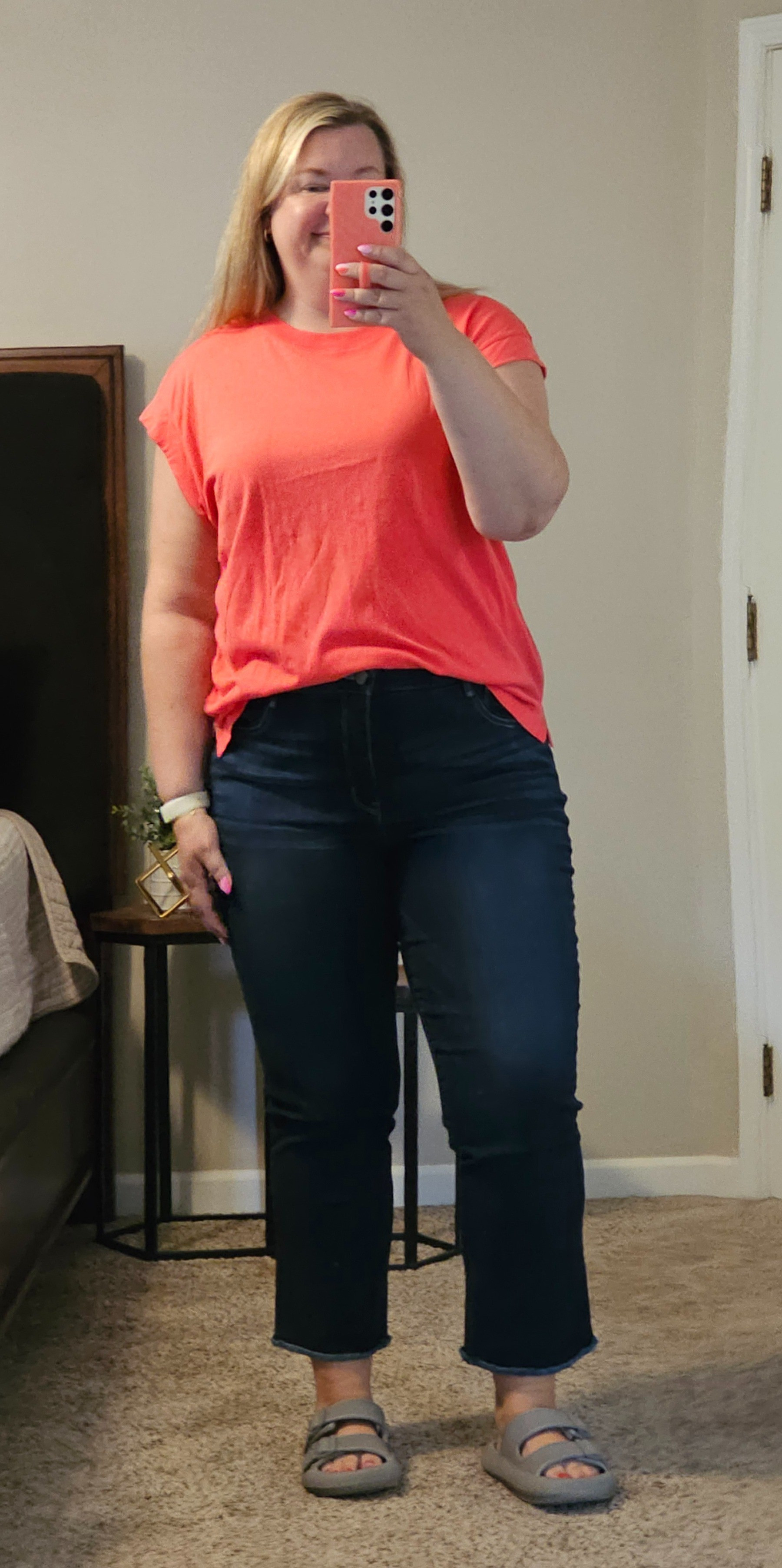 This cap sleeve top is part of the Target deal days. I have in a few colors.  I also have had these jeans from the nsale for years!  Wit and Wisdom is one of my go to denim brands.  They have great stretch and an ab solution band to help keep your tummy area sucked in. 

#LTKxNSale #LTKSummerSales #LTKMidsize