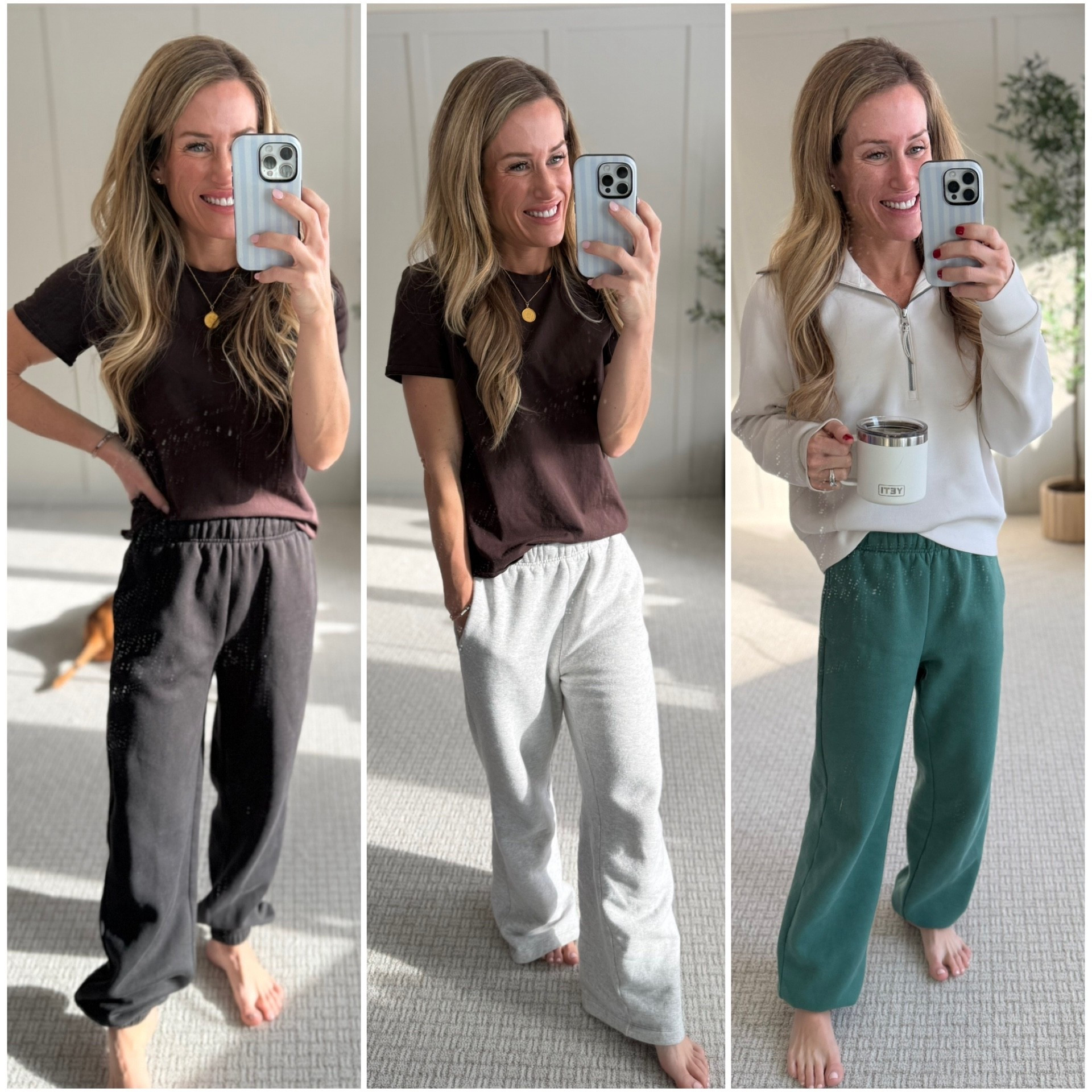 Give me all the sweatpants lately! Wearing size CS, regular length in all. I’m 5’3” and could have gone with the short too! 

#LTKPetite #LTKootd