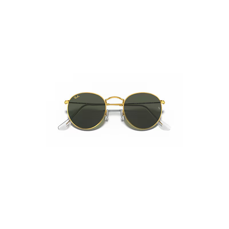 Ray-Ban Round Metal Legend Gold Sunglasses Gold Frame Green Lenses 47-21 | Ray-Ban (US)
