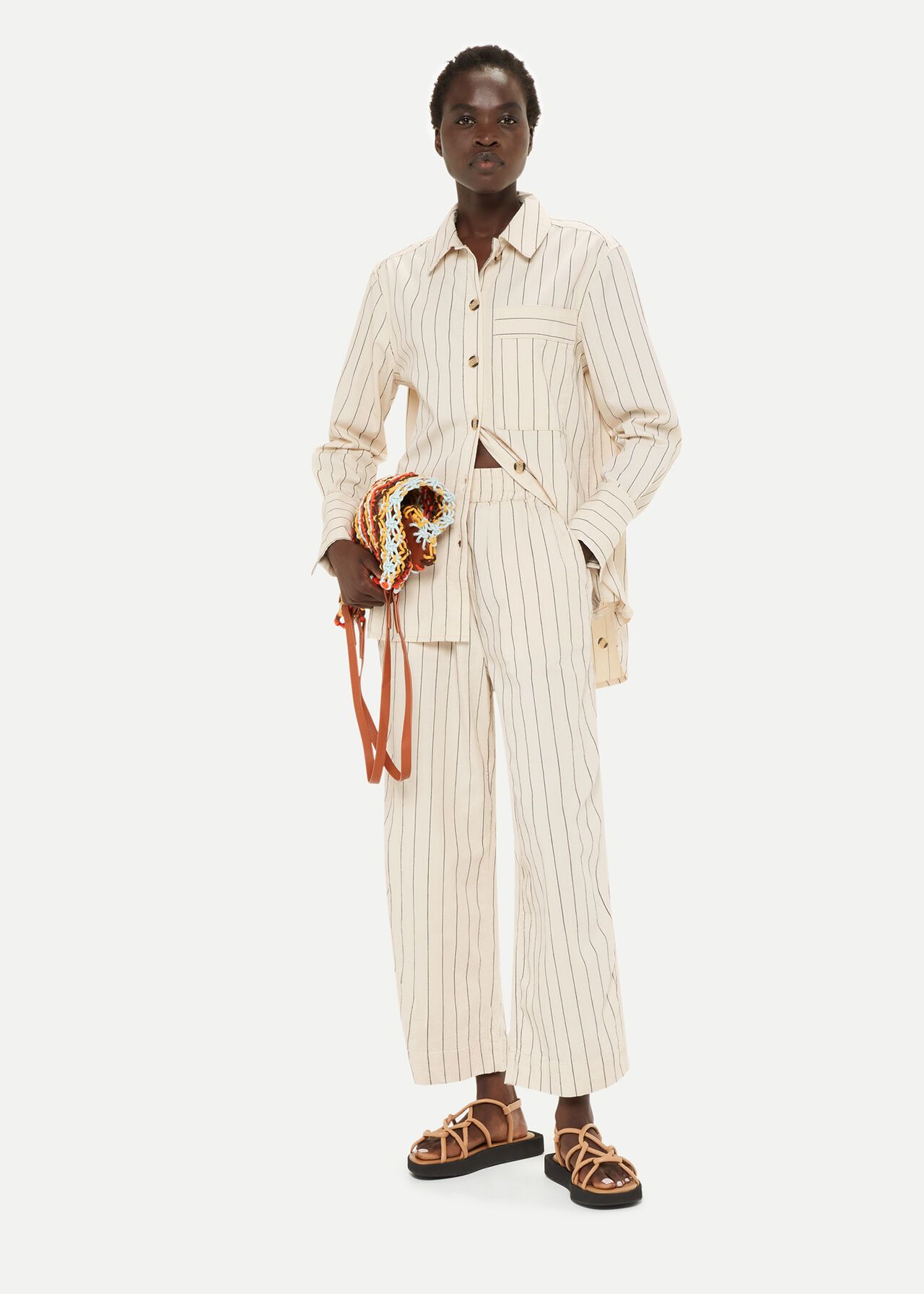 Multicolour Kwammie Striped Overshirt | WHISTLES | | Whistles
