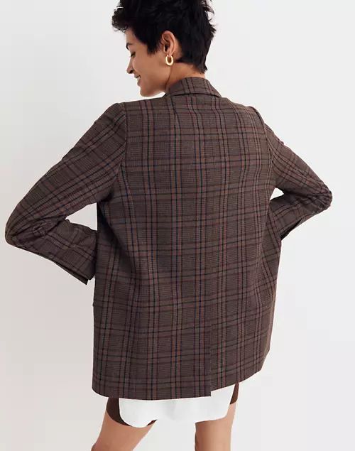 Caldwell Double-Breasted Blazer in Hedden Plaid | Madewell