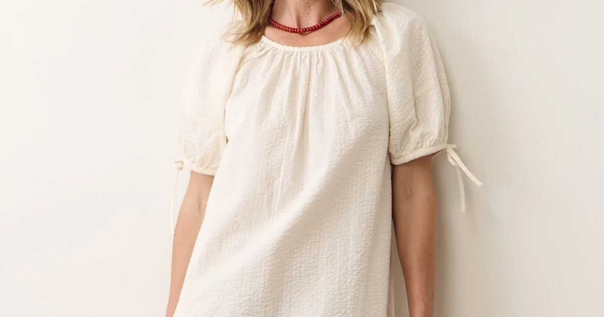 Aleca Seersucker Mini Dress | Marine Layer