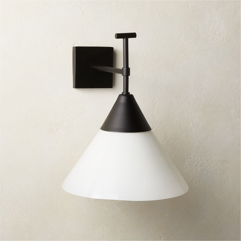 Paul McCobb Exposior Black Wall Sconce Model 2027 | CB2 | CB2